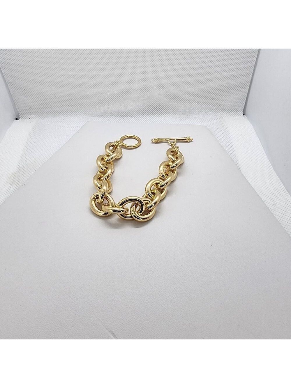 Brand New Brazilian 18k Gold Filled Link Bracelet